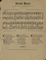'Island Hymn' words and music, 1908 printing 