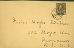 Autographed calling card 