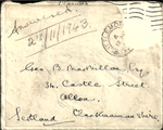 Envelope addressed to Geo. B. MacMillan, Esq. 
